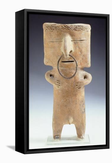 Terracotta Female Figurine Originating from Quimbaya-null-Framed Premier Image Canvas