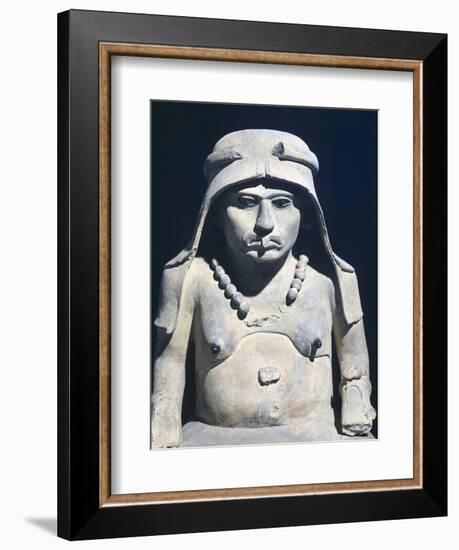 Terracotta Figure of an Elderly Woman, Artifact Originating from Mexico-null-Framed Giclee Print