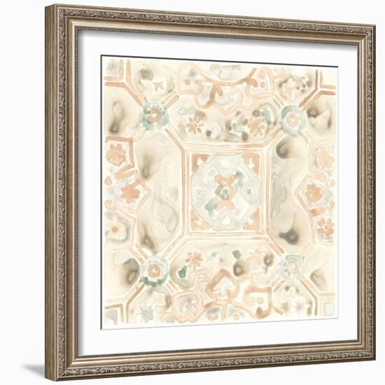 Terracotta Garden Tile VIII-June Vess-Framed Art Print