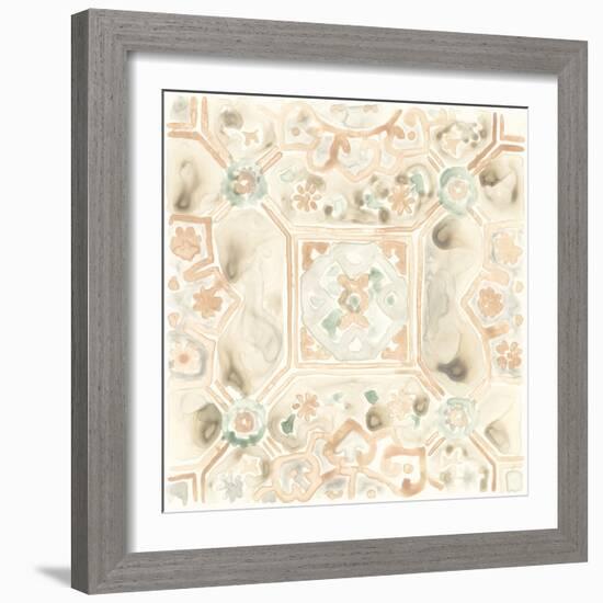 Terracotta Garden Tile VIII-June Vess-Framed Art Print