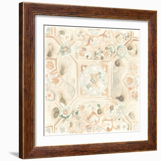 Terracotta Garden Tile VIII-June Vess-Framed Art Print