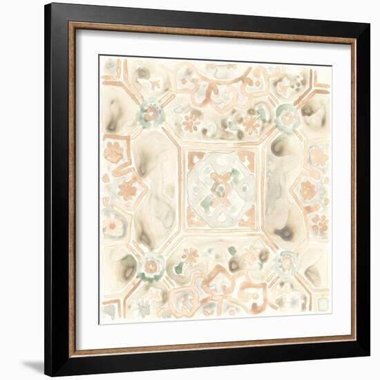 Terracotta Garden Tile VIII-June Vess-Framed Art Print