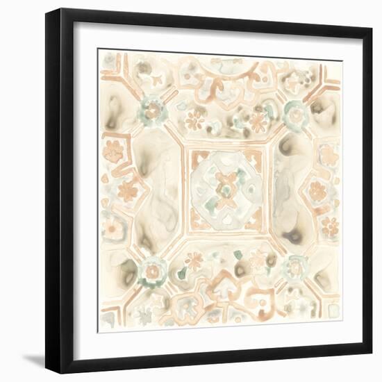 Terracotta Garden Tile VIII-June Vess-Framed Art Print