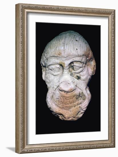 Terracotta head of a demon. Artist: Unknown-Unknown-Framed Giclee Print