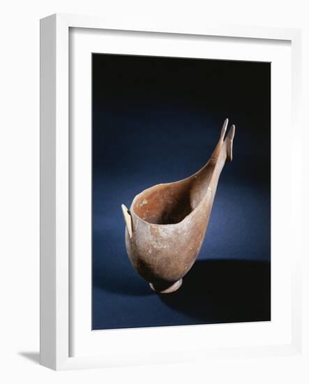 Terracotta Lamp, from Island of Syros, Greece-null-Framed Giclee Print