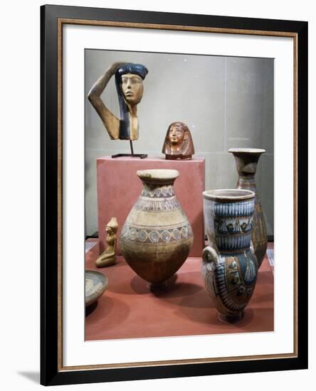 Terracotta Objects-null-Framed Giclee Print