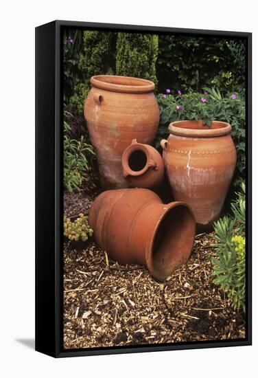 Terracotta Pots-Adrian Thomas-Framed Premier Image Canvas