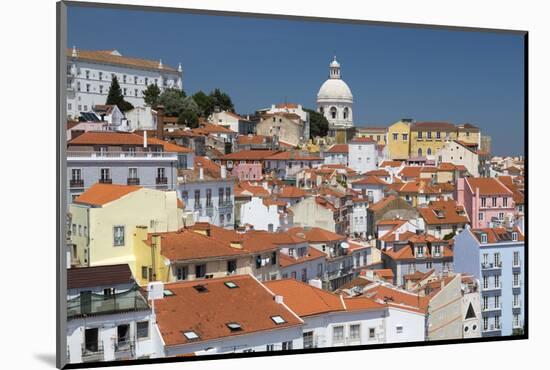 Terracotta Roofs and Ancient Dome Seen from Miradouro Alfama One of Many Viewpoints of Lisbon-Roberto Moiola-Mounted Photographic Print