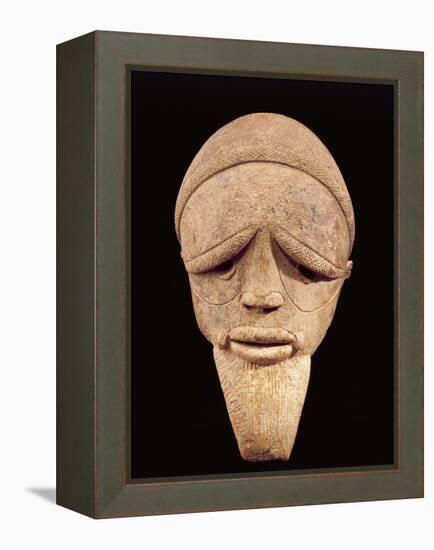 Terracotta Sculpture of Male Head, Sokoto, Nigeria, 6th-2nd Century BC-null-Framed Premier Image Canvas
