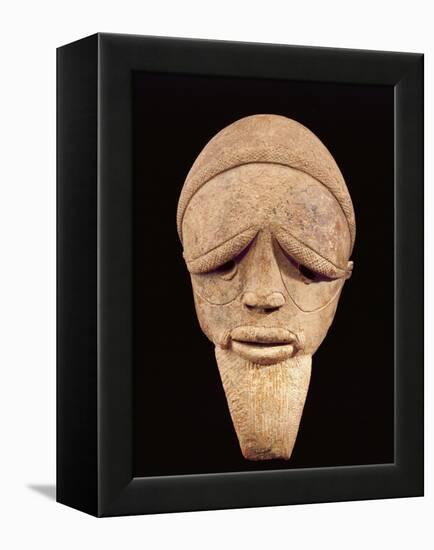 Terracotta Sculpture of Male Head, Sokoto, Nigeria, 6th-2nd Century BC-null-Framed Premier Image Canvas