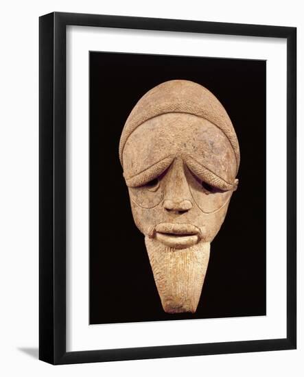 Terracotta Sculpture of Male Head, Sokoto, Nigeria, 6th-2nd Century BC-null-Framed Giclee Print