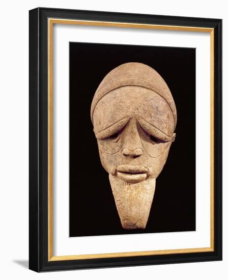Terracotta Sculpture of Male Head, Sokoto, Nigeria, 6th-2nd Century BC-null-Framed Giclee Print