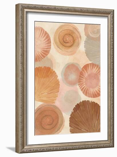 Terracotta Shells II-Flora Kouta-Framed Art Print