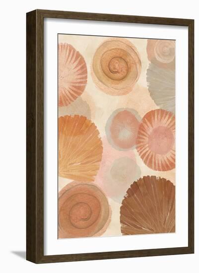 Terracotta Shells II-Flora Kouta-Framed Art Print