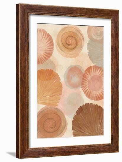 Terracotta Shells II-Flora Kouta-Framed Art Print