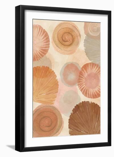 Terracotta Shells II-Flora Kouta-Framed Art Print