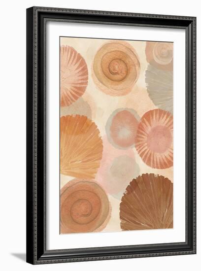 Terracotta Shells II-Flora Kouta-Framed Art Print