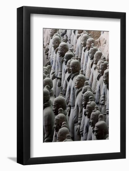 Terracotta Soldiers at Qin Shi Huangdi Tomb-null-Framed Photographic Print