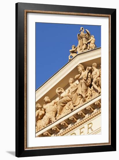 Terracotta Statues Adorn the Upper Main Facade of the Musikverein (1866-9) Karlsplatz Austria-Julian Castle-Framed Photo