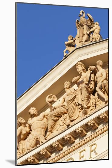 Terracotta Statues Adorn the Upper Main Facade of the Musikverein (1866-9) Karlsplatz Austria-Julian Castle-Mounted Photo