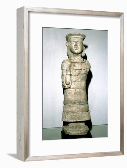 Terracotta statuette of the goddess Lama, Susa, 2nd millenium BC. Artist: Unknown-Unknown-Framed Giclee Print