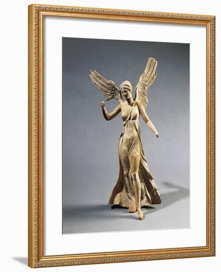 Terracotta Statuette of Victory, from Myrina-null-Framed Giclee Print