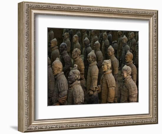 Terracotta Warrior Statues in Qin Shi Huangdi Tomb-Danny Lehman-Framed Photographic Print