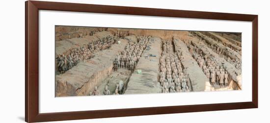 Terracotta Warriors and Horses, Xi'An, Shaanxi Province, China-null-Framed Photographic Print