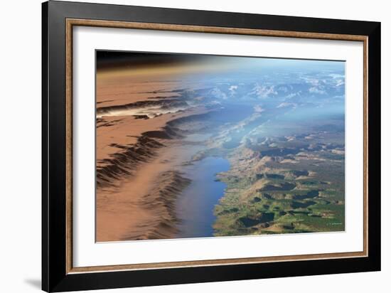 Terraformed Mars, Artwork-Detlev Van Ravenswaay-Framed Photographic Print