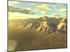 Terragen Render of Mt. Whitney, California, at Dawn Or Sunset-Stocktrek Images-Mounted Photographic Print