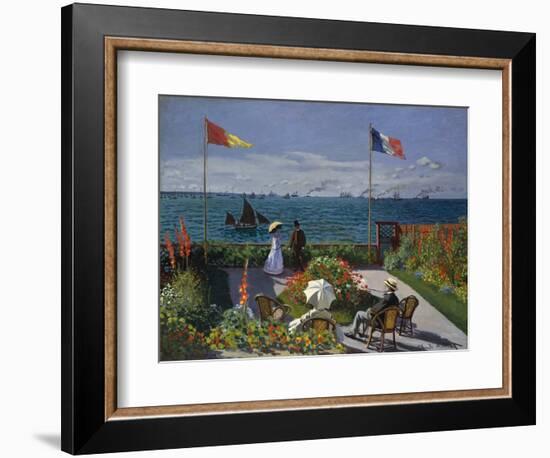 Terrasse À Sainte-Adresse, 1866-1867-Claude Monet-Framed Giclee Print