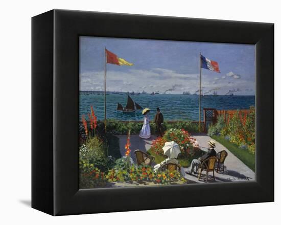 Terrasse À Sainte-Adresse, 1866-1867-Claude Monet-Framed Premier Image Canvas