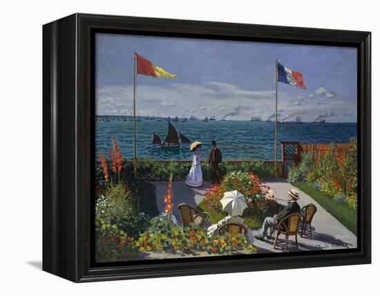 Terrasse À Sainte-Adresse, 1866-1867-Claude Monet-Framed Premier Image Canvas