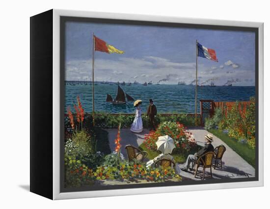 Terrasse À Sainte-Adresse, 1866-1867-Claude Monet-Framed Premier Image Canvas