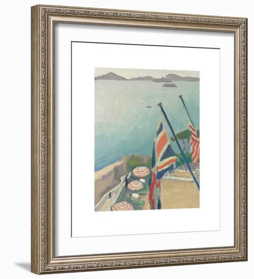 Terrasse aux Drapeaux, Hôtel de la Réserve-Albert Marquet-Framed Premium Giclee Print