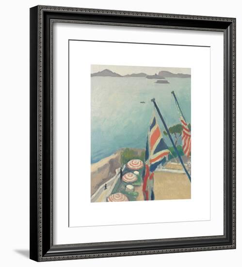 Terrasse aux Drapeaux, Hôtel de la Réserve-Albert Marquet-Framed Premium Giclee Print