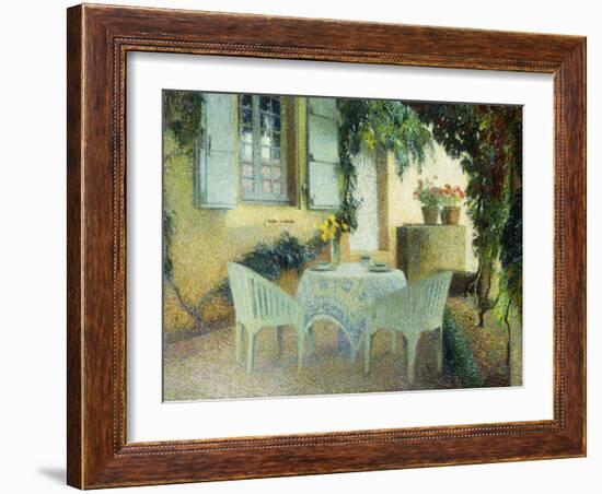 Terrasse du Manoir a Marquayrol-Henri Martin-Framed Giclee Print