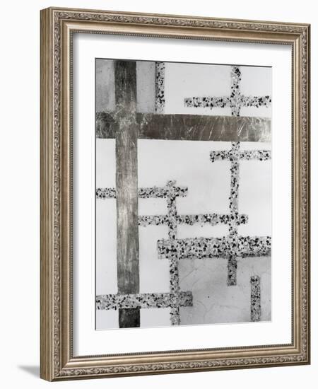 Terrazzo Grid  II-Vanna Lam-Framed Art Print