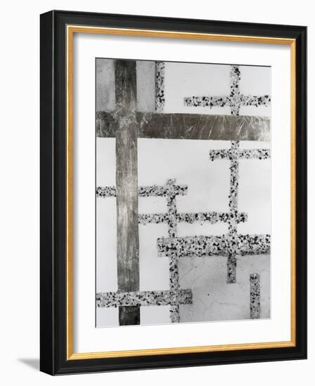 Terrazzo Grid  II-Vanna Lam-Framed Art Print