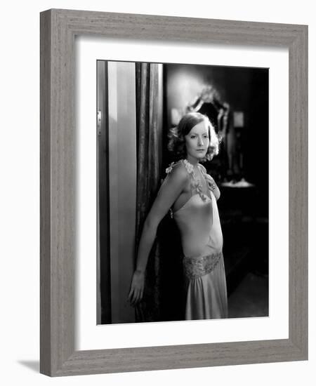 Terre by Volupte WILD ORCHIDS by Sidney Franklin with Greta Garbo, 1929 (b/w photo)-null-Framed Photo