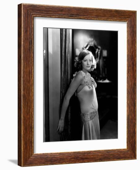 Terre by Volupte WILD ORCHIDS by Sidney Franklin with Greta Garbo, 1929 (b/w photo)-null-Framed Photo