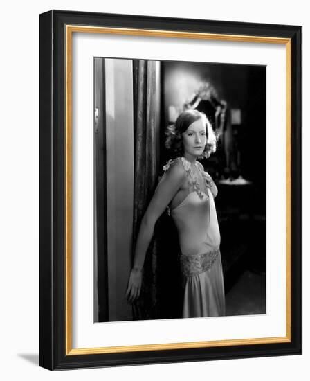 Terre by Volupte WILD ORCHIDS by Sidney Franklin with Greta Garbo, 1929 (b/w photo)-null-Framed Photo