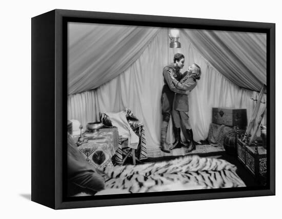 Terre by Volupte WILD ORCHIDS by Sidney Franklin with Greta Garbo and Nils Asther, 1929 (b/w photo)-null-Framed Stretched Canvas