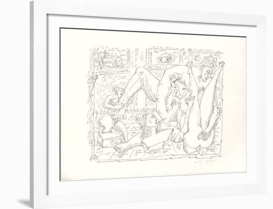 Terre Érotique V-André Masson-Framed Premium Edition