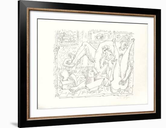 Terre Érotique V-André Masson-Framed Premium Edition