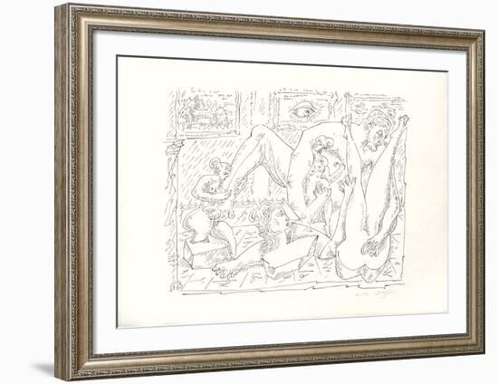 Terre Érotique V-André Masson-Framed Premium Edition