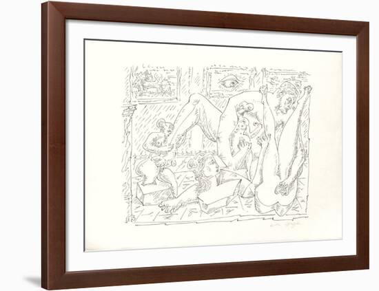 Terre Érotique V-André Masson-Framed Premium Edition