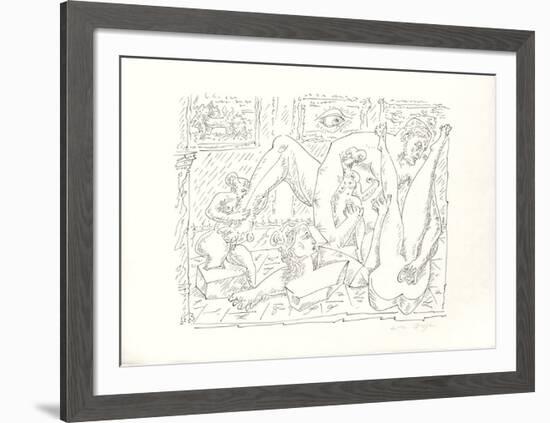 Terre Érotique V-André Masson-Framed Premium Edition