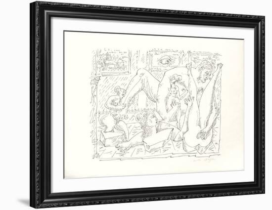 Terre Érotique V-André Masson-Framed Premium Edition