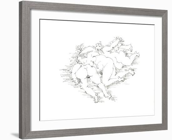 Terre Érotique VIII-André Masson-Framed Art Print